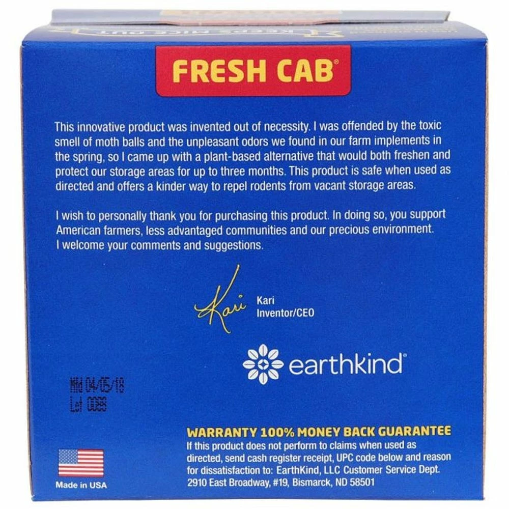 Fresh Cab Botanical Rodent Repellent, 4 Pack - EPAC-1 - Bug & Pest Control 6 Fresh Cab Botanical Rodent Repellent, 4 Pack - EPAC-1 - Bug & Pest Control - Image 4