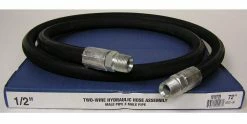 Royal Brass Two Wire Hydraulic Hose Assembly 1/2 inch x 72 inch Male Swivel Ends 1/2 x 72 - Couplings & Fittings