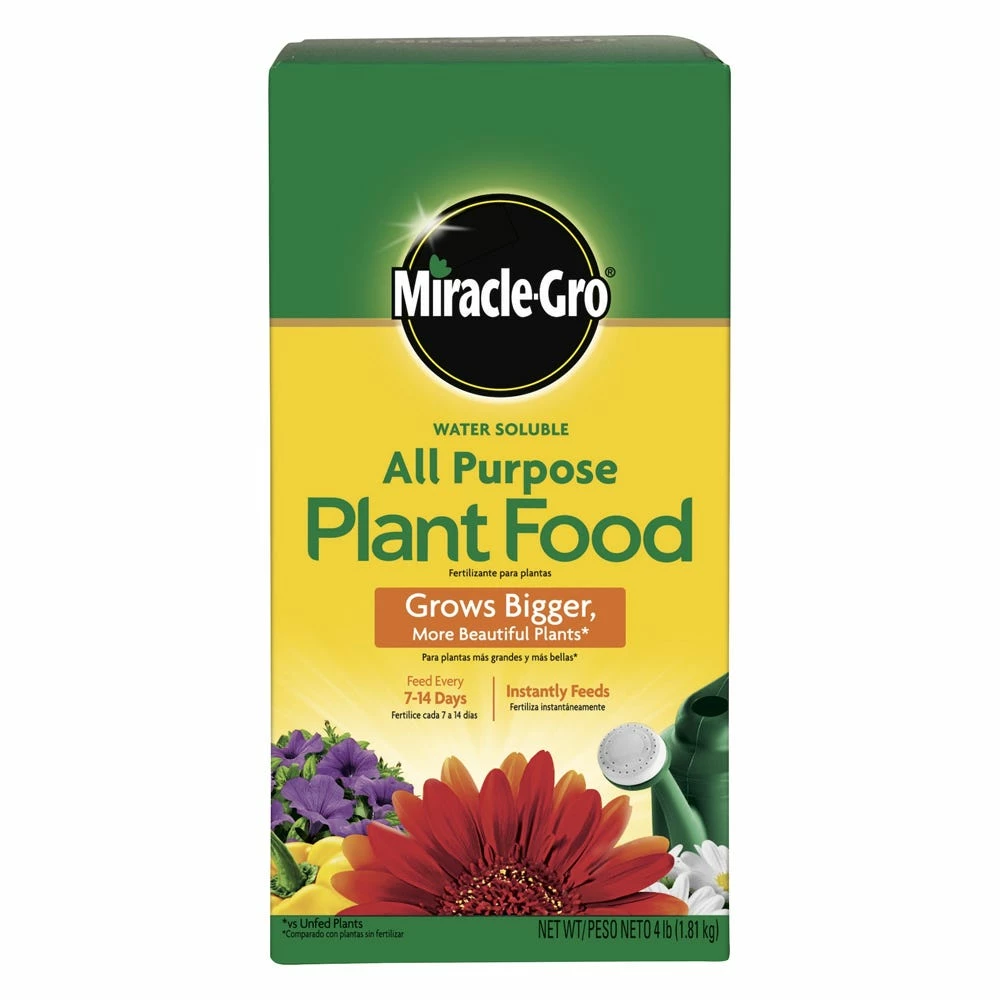 Miracle-Gro Water Soluble All-Purpose Plant Food, 4 lbs. - 170101 - Fertilizers 3 Miracle-Gro Water Soluble All-Purpose Plant Food, 4 lbs. - 170101 - Fertilizers