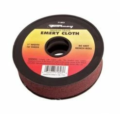 Forney Emery Cloth Bench Roll 80 Grit 1" x 10 yard - 71803 - Farm Implements & 3 Point Equipment