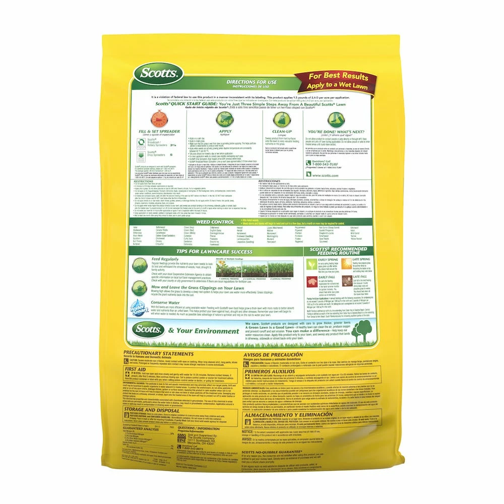 Scotts Turf Builder Weed & Feed 3, 14.29 lbs. - 25006A - Fertilizers 4 Scotts Turf Builder Weed & Feed 3, 14.29 lbs. - 25006A - Fertilizers - Image 2