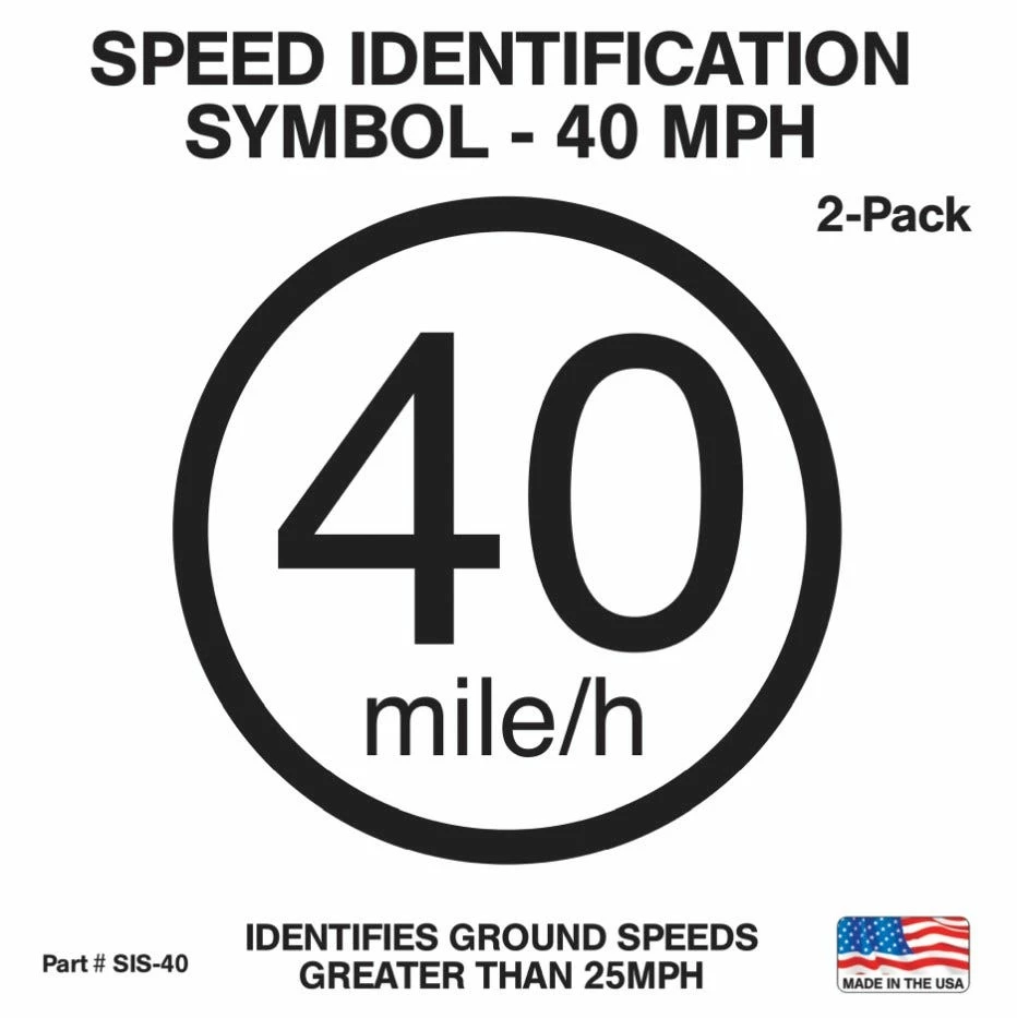 SMV Industries Speed Indicator Sign 40 Mph 2 Pack SIS40 - Accessories 3 SMV Industries Speed Indicator Sign 40 Mph 2 Pack SIS40 - Accessories